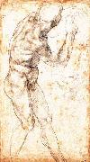 Michelangelo Buonarroti Male Nude Spain oil painting artist